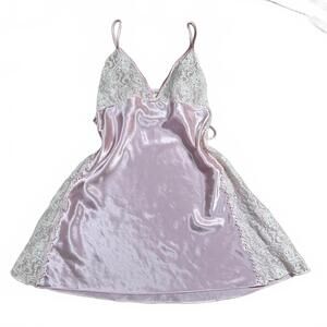 Slip Dress Pink Cream Lace Vintage